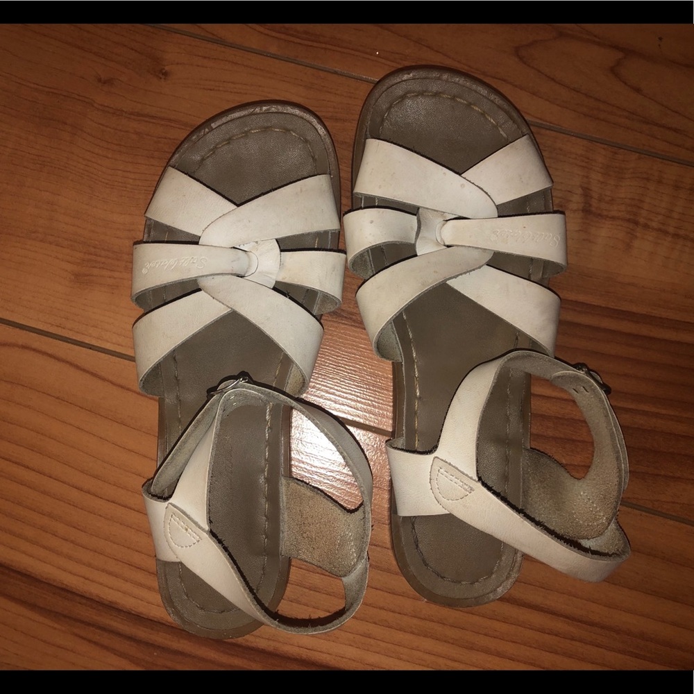 White women’s salt water sandals
